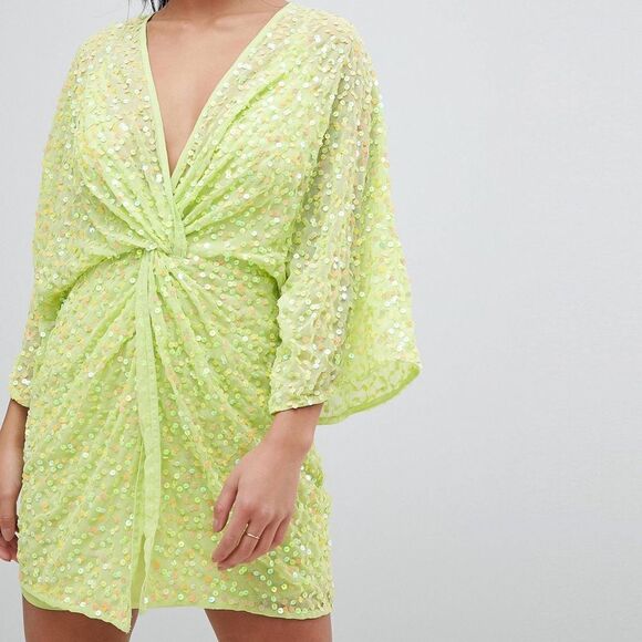 ASOS Mini Kimono Dress - Picture 6 of 9
